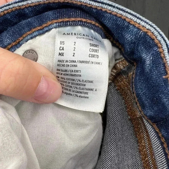 American Eagle Super High Rise Jeggings Size 2‎ Short - Picture 7 of 7